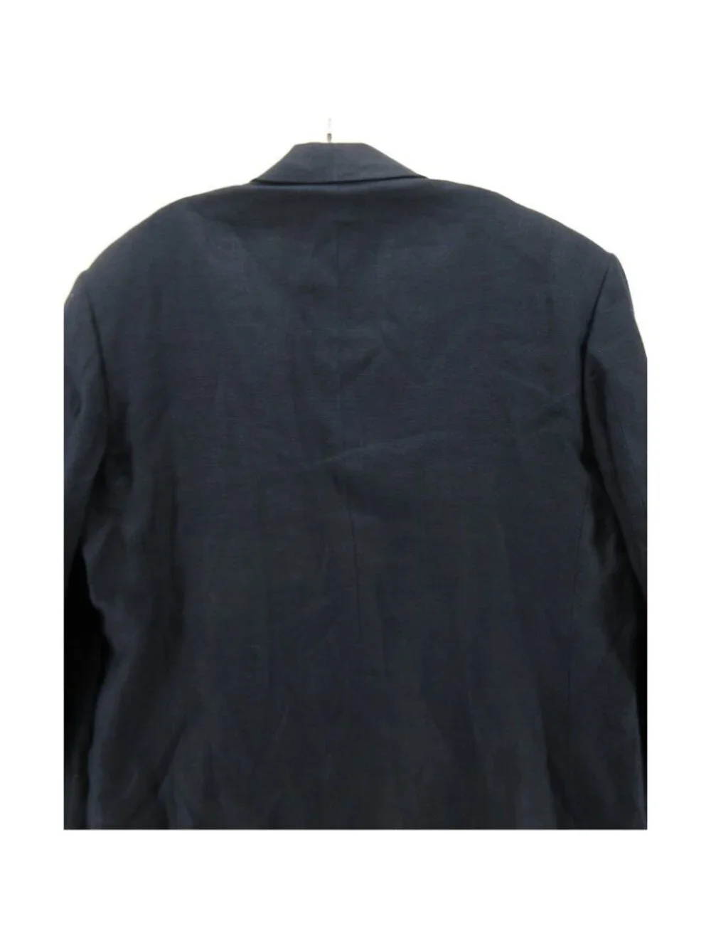 VINTAGE Eddie Bauer Sport Coat 44 Tall Navy AKA Blazer Linen USA Made